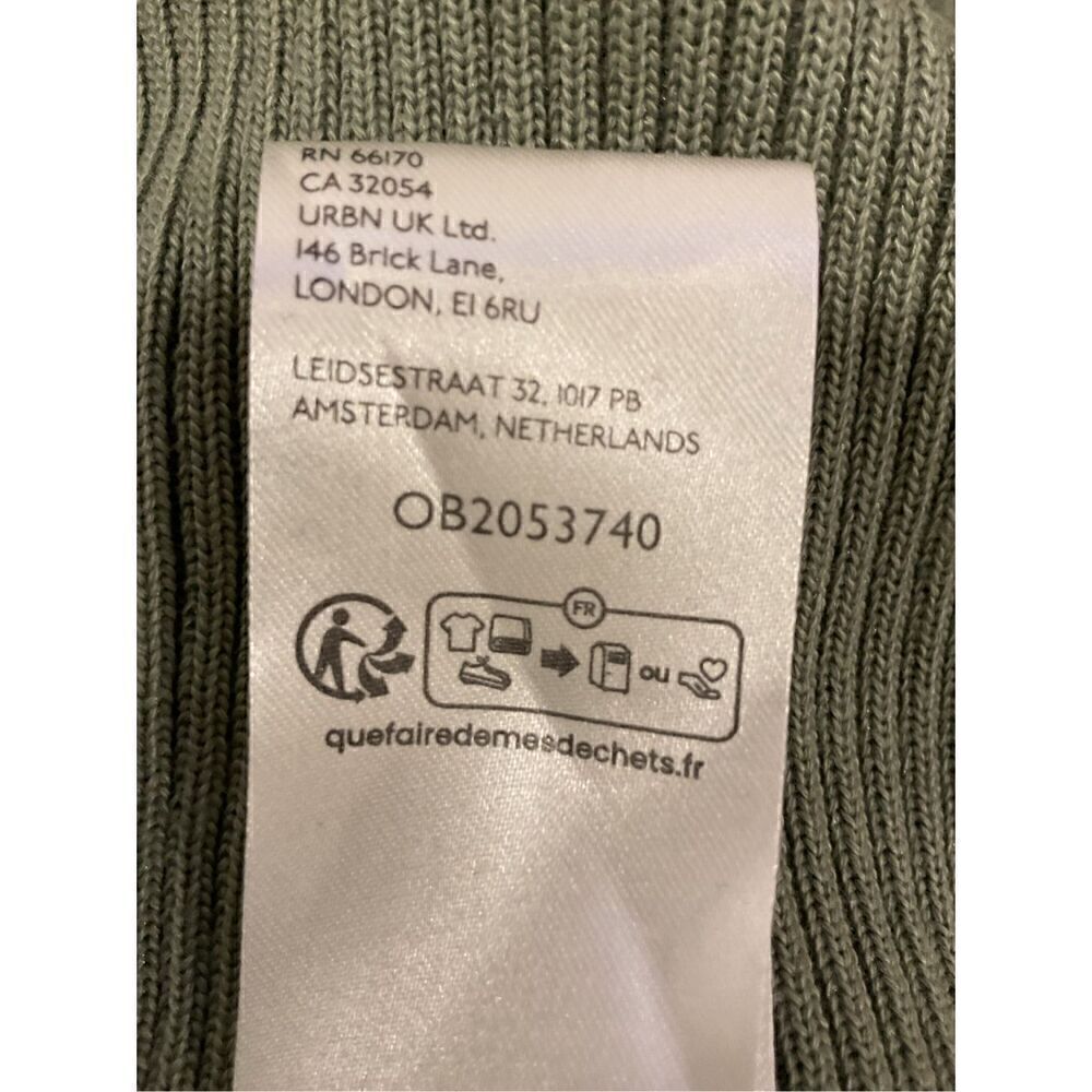 Free People Women's Green White Cozy Up Fleece Faux Fur Cardigan Jacket XL NWOT - Picture 9 of 9